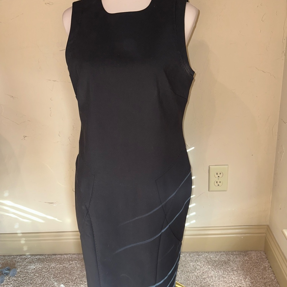 Elegant Black Sleeveless Dress Size 12